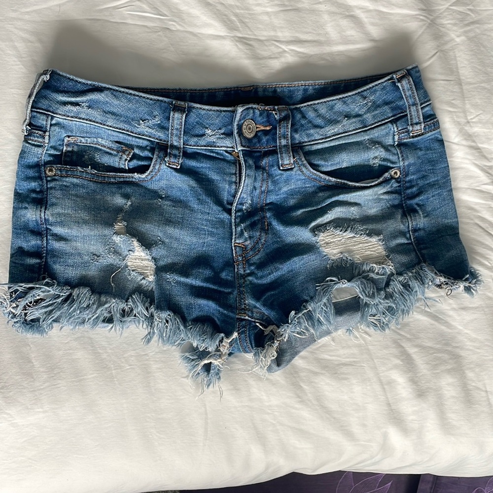 Express Original denim shorts - relaxed low rise size 0